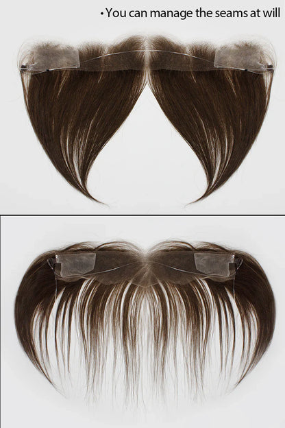 Aurora Hair Hairline Topper: Breathable Lace|Halo Wire|Natural Look Dark Brown #2