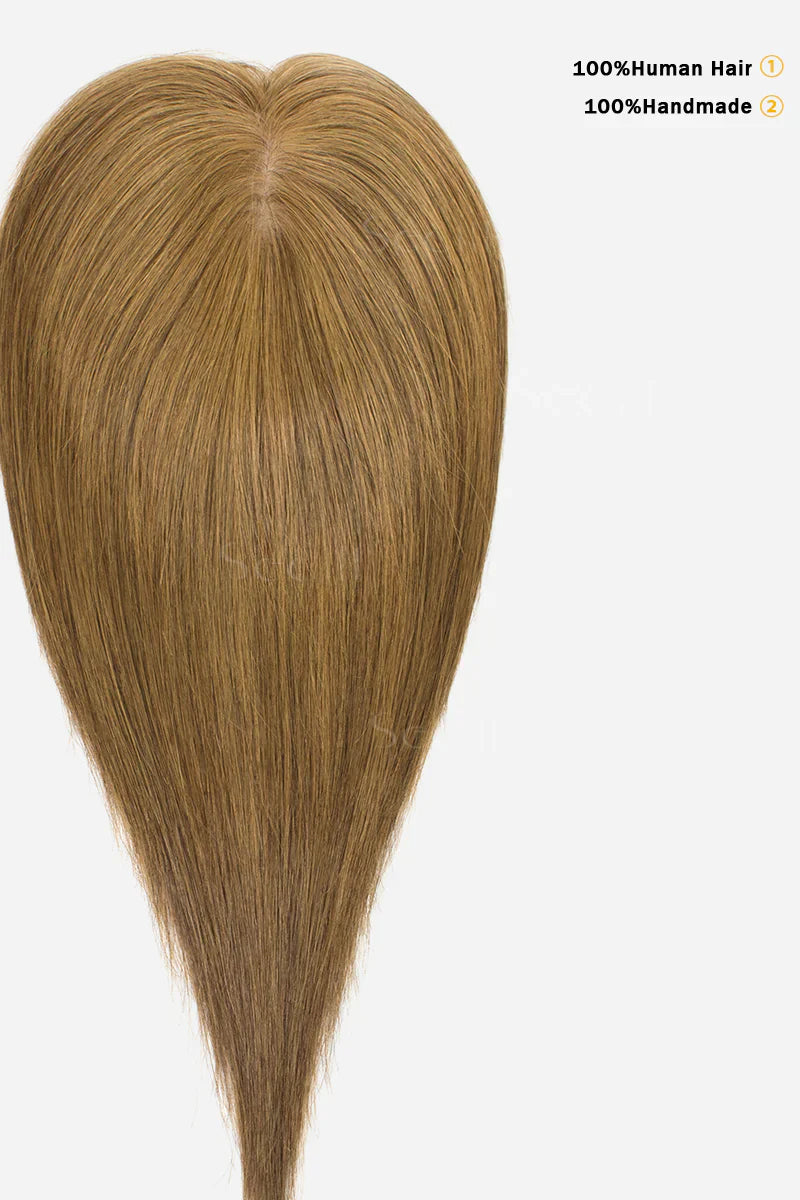 Flavia Silk Top Remy Human Hair Topper Extra light Brown #10