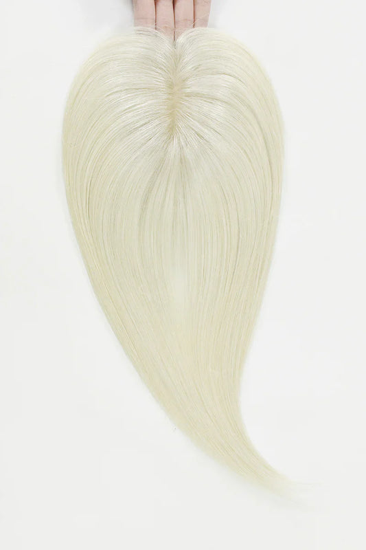 Flavia Silk Top Remy Human Hair Topper #Platinum Blonde #60