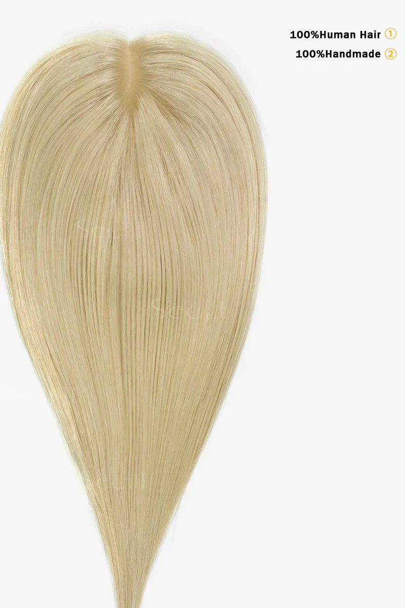 Flavia Silk Top Remy Human Hair Topper Blonde #613