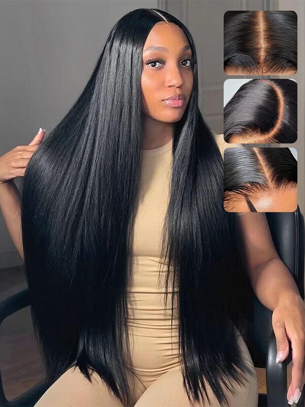 13x6 Glueless Lace Front Wig – Pre-Everything Drawstring Dome Cap, 180% Density Wear & Go Wig – US Stock